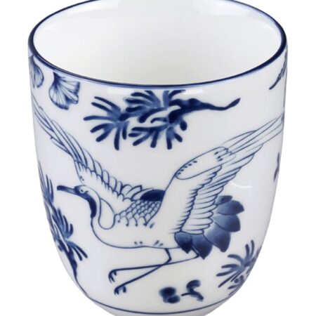 Japans Keramisch Kopje - Tokyo Design Studio - Flora Japonica - Crane - 170ml - 6.7 x 7.7cm | Tokyo Design Studio