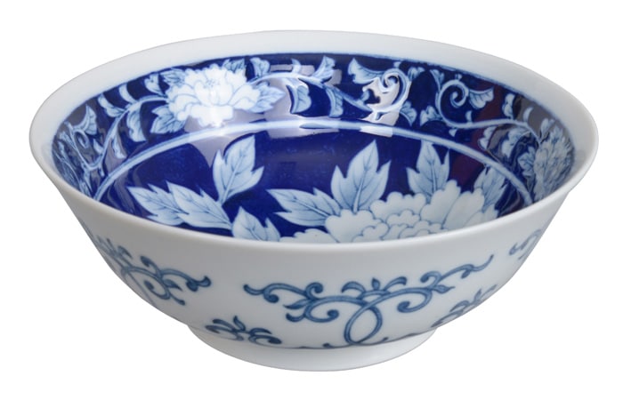 Japans Porseleinen Kom - Tokyo Design Studio - Pioen - 1000ml - 19.5 x 7.5cm | Tokyo Design Studio
