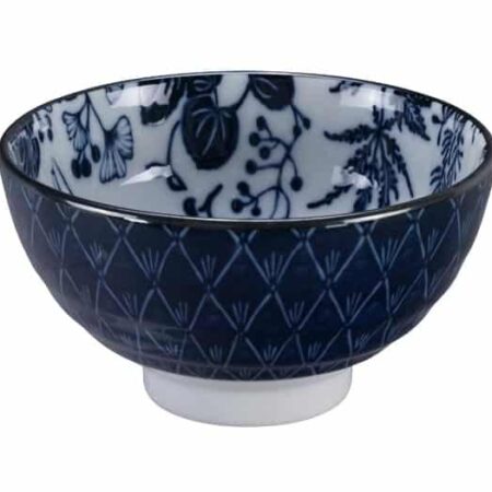 Japans keramieken rijstkom - Flora Japonica - Tokyo Design Studio - 300ml - 12x6.3cm | Tokyo Design Studio