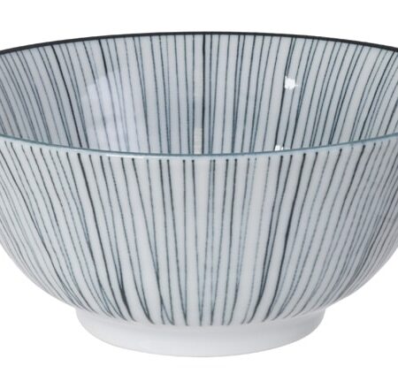 Japans porseleinen kom - Nippon Black - Tokyo Design Studio - 500ml - 15.2 x 6.7cm | Tokyo Design Studio