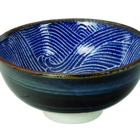 Japans porseleinen kom - Seigaiha - 300ml - 11.8 x 5.5cm | Tokyo Design Studio
