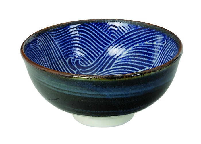 Japans porseleinen kom - Seigaiha - 300ml - 11.8 x 5.5cm | Tokyo Design Studio