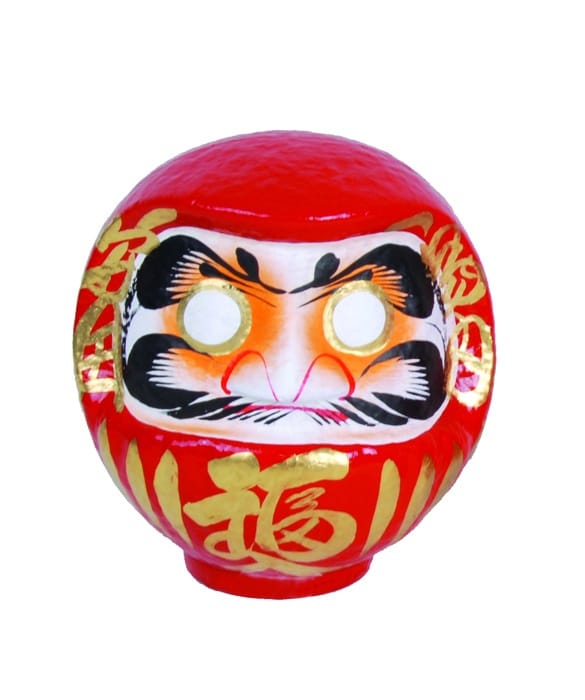 Japanse Daruma Pop - Rode Daruma Gelukspop - 25cm | Tokyo Design Studio