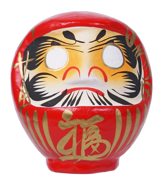 Japanse Daruma Pop - Rood Papier-maché - 13.5 cm | Tokyo Design Studio