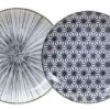Japanse Gebaksbordenset - Tokyo Design Studio - Nippon Black - 4 stuks 16 x 2 cm | Tokyo Design Studio