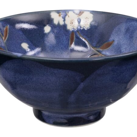 Japanse Keramieken Kom - Blue Sakura - Tokyo Design Studio - 600ml - 16 x 8cm | Tokyo Design Studio