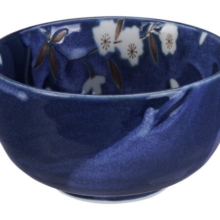 Japanse Keramische Kom - Tokyo Design Studio - Blue Sakura - 550ml 13x7cm | Tokyo Design Studio