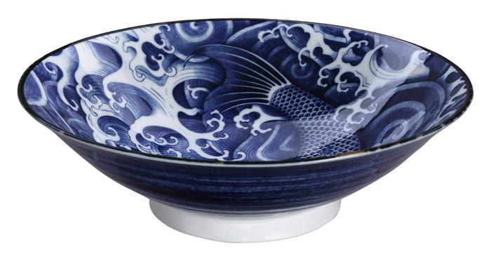 Japanse Keramische Kom - Tokyo Design Studio Japonism - Carp - 25.2x7.7cm | Tokyo Design Studio