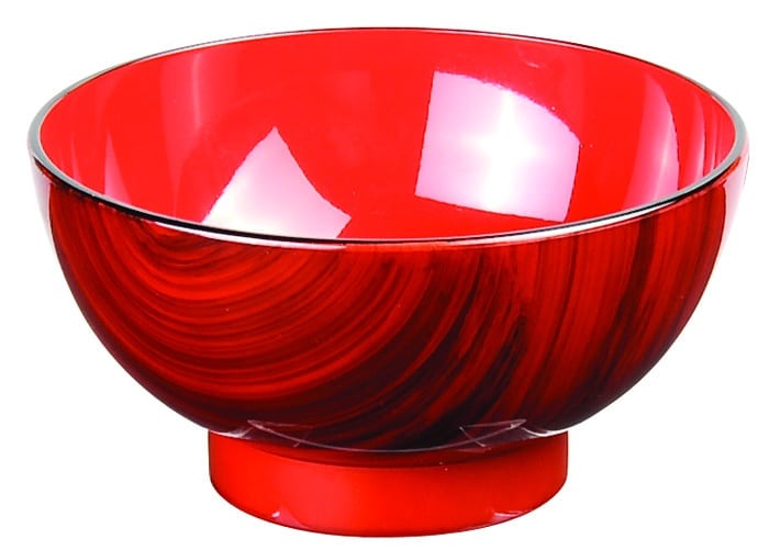 Japanse Lakwerk Kom - Rode Kom - 11.5 x 6.5cm | Tokyo Design Studio