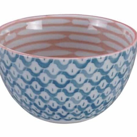 Japanse Mengkom - Tokyo Design Studio - Blauw/Roze - 500ml - 12.7 x 7 cm | Tokyo Design Studio