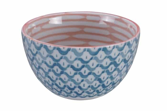 Japanse Mengkom - Tokyo Design Studio - Blauw/Roze - 500ml - 12.7 x 7 cm | Tokyo Design Studio
