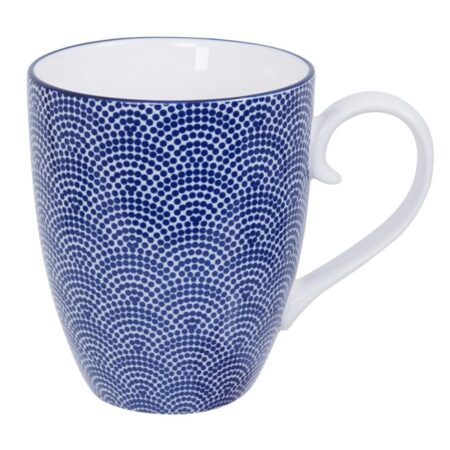 Japanse Mok - Tokyo Design Studio - Nippon Blue - Stippen - 380ml - 8.5 x 10.2cm | Tokyo Design Studio