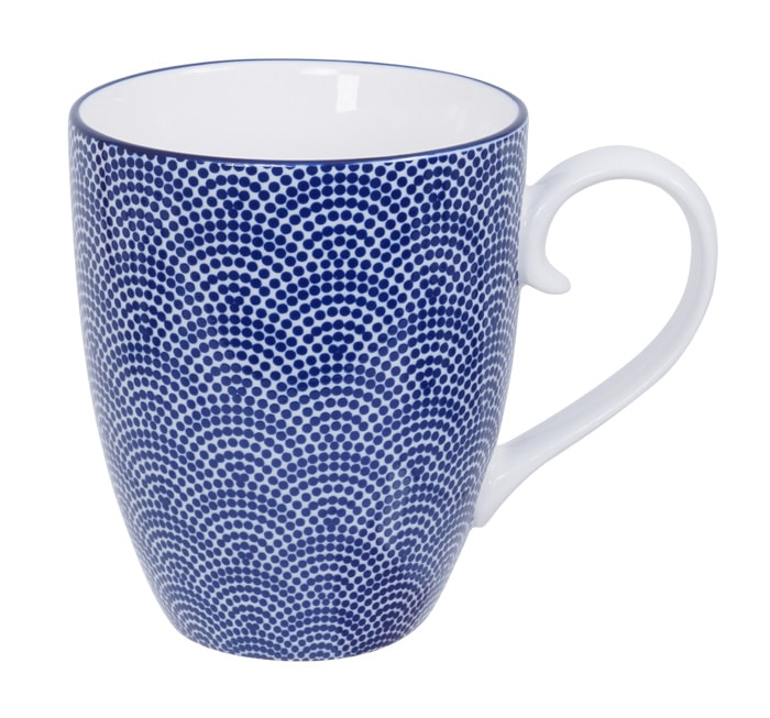 Japanse Mok - Tokyo Design Studio - Nippon Blue - Stippen - 380ml - 8.5 x 10.2cm | Tokyo Design Studio