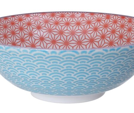 Japanse Noodle Kom - Tokyo Design Studio - Star Wave - 1000ml - 21 x 7.8cm | Tokyo Design Studio