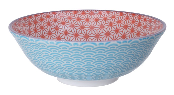 Japanse Noodle Kom - Tokyo Design Studio - Star Wave - 1000ml - 21 x 7.8cm | Tokyo Design Studio