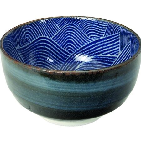 Japanse Porseleinen Kom - Seigaiha - 475ml 12.8 x 6.8cm | Tokyo Design Studio