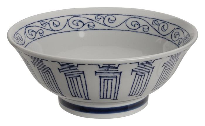 Japanse Porseleinen Kom - Tokyo Design Studio Kotobuki Blue - 21.7x9 cm | Tokyo Design Studio