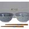 Japanse Porseleinen Kommen - Tokyo Design Studio Nippon Black - 15.2 x 6.7cm - 2 stuks | Tokyo Design Studio