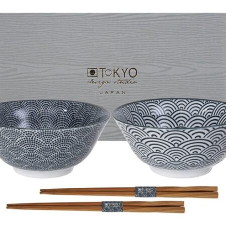 Japanse Porseleinen Kommen - Tokyo Design Studio Nippon Black - 15.2 x 6.7cm - 2 stuks | Tokyo Design Studio