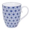 Japanse Porseleinen Mok - Nippon Blue - Tokyo Design Studio - 380ml - 8.5 x 10.2cm | Tokyo Design Studio
