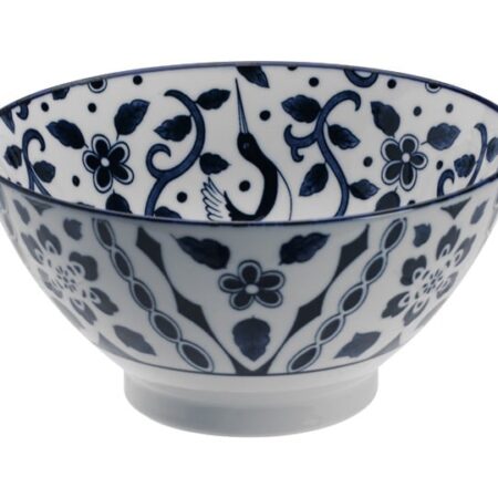 Japanse Porseleinen Rijstkom - Mai Tsuru - Tokyo Design Studio - 18x9 cm | Tokyo Design Studio