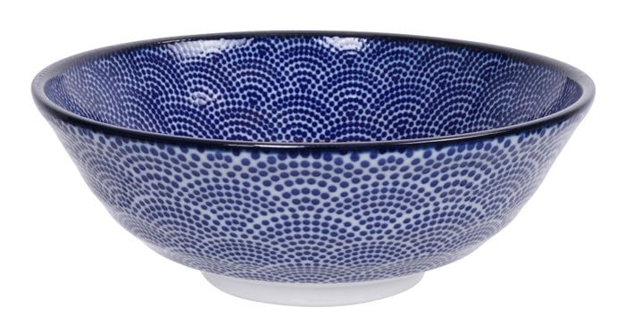 Japanse Ramen Kom - Tokyo Design Studio - Nippon Blue - 1000ml - 21 x 7.8cm | Tokyo Design Studio