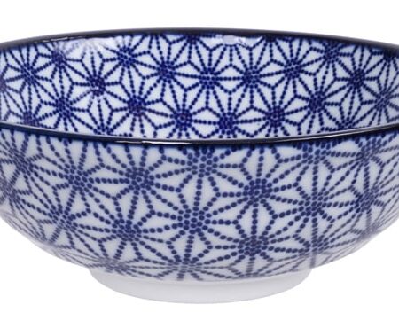 Japanse Ramen Kom - Tokyo Design Studio - Nippon Blue - 1000ml - 21x7.8cm | Tokyo Design Studio