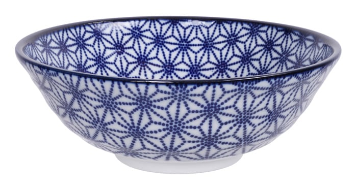 Japanse Ramen Kom - Tokyo Design Studio - Nippon Blue - 1000ml - 21x7.8cm | Tokyo Design Studio
