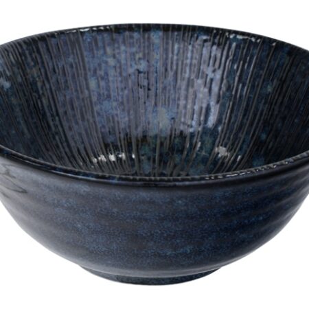 Japanse Rijstkom - Tokyo Design Studio Sky - Blauw/Zwart - 550ml - 15.2 x 6.7 cm | Tokyo Design Studio