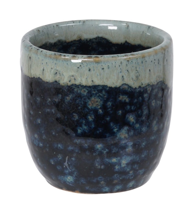 Japanse Sakekop - Wit/Blauw - Keramiek - 4.5 x 4.5cm | Tokyo Design Studio