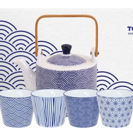 Japanse Theeset Nippon Blue - Tokyo Design Studio - 0.8lt - 12x13cm | Tokyo Design Studio