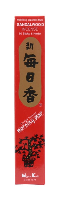 Japanse Wierook Set - Morningstar Sandelhout - 50 Stokjes | Geen Merk
