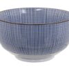 Japanse blauw-witte kom - Sendan Tokusa - 500ml - 12.8 x 6.8cm | Tokyo Design Studio