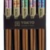 Japanse eetstokjes met drakenmotief - Tokyo Design Studio - 5-delig