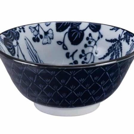 Japanse keramieken kom - Flora Japonica - Tokyo Design Studio - 500ml - 14.8 x 7cm | Tokyo Design Studio