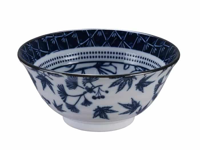 Japanse keramieken kom - Tokyo Design Studio - Flora Japonica - 500ml 14.8cm | Tokyo Design Studio