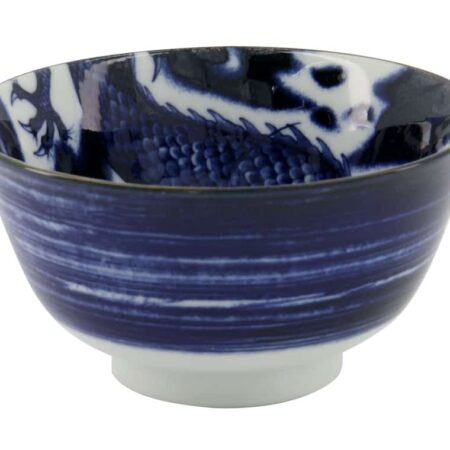 Japanse keramieken kom - Tokyo Design Studio - Japonism Dragon - 350ml - 12.7x6.8cm | Tokyo Design Studio