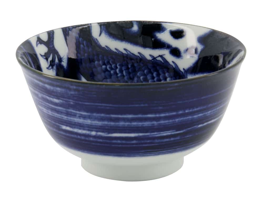 Japanse keramieken kom - Tokyo Design Studio - Japonism Dragon - 350ml - 12.7x6.8cm | Tokyo Design Studio