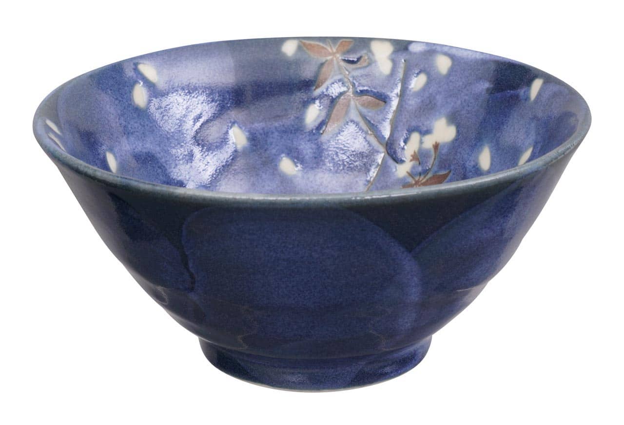 Japanse keramische kom - Blue Sakura - Tokyo Design Studio - 350ml - 13x6cm | Tokyo Design Studio