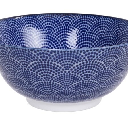 Japanse keramische kom - Nippon Blue - Tokyo Design Studio - 500ml - 15.2x6.7cm | Tokyo Design Studio
