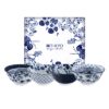 Japanse keramische kommen - Tokyo Design Studio - Flora Japonica - 4-delig - 500ml - 15