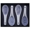 Japanse keramische lepels - Tokyo Design Studio Nippon Blue - 4-delig - 13.8 x 4.8cm | Tokyo Design Studio