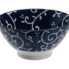 Japanse keramische rijstkom - Tokyo Design Studio - Beni Karakusa - 18x9 cm | Tokyo Design Studio