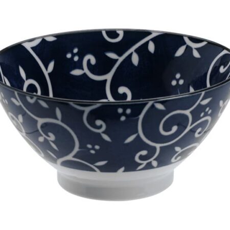 Japanse keramische rijstkom - Tokyo Design Studio - Beni Karakusa - 18x9 cm | Tokyo Design Studio
