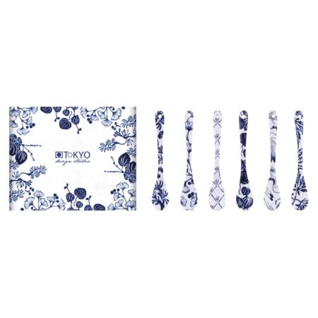 Japanse lepelset - Flora Japonica - Tokyo Design Studio - 6 stuks - 13cm | Tokyo Design Studio