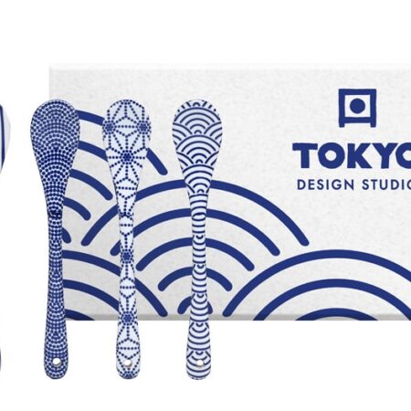 Japanse lepelset Nippon Blue - Tokyo Design Studio - 13cm - 4-delig | Tokyo Design Studio