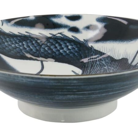Japanse porseleinen kom - Japonism Dragon - Tokyo Design Studio - 1600ml - 25.2x7.7cm | Tokyo Design Studio