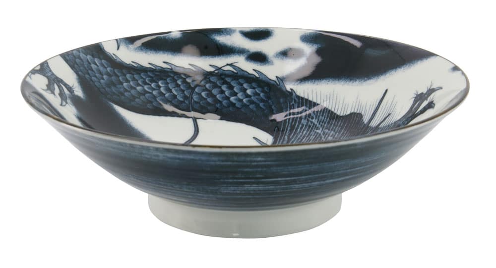 Japanse porseleinen kom - Japonism Dragon - Tokyo Design Studio - 1600ml - 25.2x7.7cm | Tokyo Design Studio
