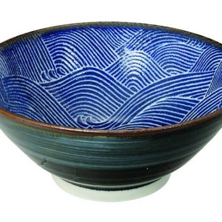 Japanse porseleinen kom - Seigaiha - Tokyo Design Studio - 12.2 x 4.3cm | Tokyo Design Studio