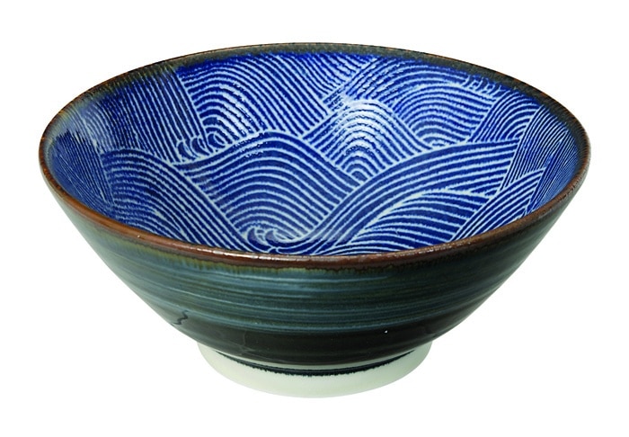 Japanse porseleinen kom - Seigaiha - Tokyo Design Studio - 12.2 x 4.3cm | Tokyo Design Studio